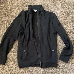 Calvin Klein Black Zip Up Sweater Black Small